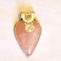 PN510 Rose Quartz Pendant in Sterling Silver