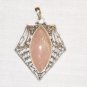 PN512 Rose Quartz Pendant in Sterling Silver