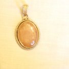 PN514 Rose Quartz Pendant in Sterling Silver