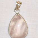 PN515 Rose Quartz Pendant in Sterling Silver