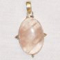 PN516 Rose Quartz Pendant in Sterling Silver