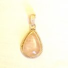 PN520 Rose Quartz Pendant in Sterling Silver
