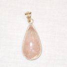 PN522 Rose Quartz Pendant in Sterling Silver
