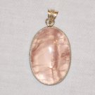 PN526 Rose Quartz Pendant in Sterling Silver