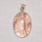 PN526 Rose Quartz Pendant in Sterling Silver
