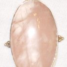 PN528 Rose Quartz Pendant in Sterling Silver