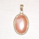 PN529 Rose Quartz Pendant in Sterling Silver