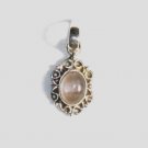 PN170 Rose Quartz Pendant in Sterling Silver