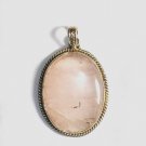 PN182 Rose Quartz Pendant in Sterling Silver