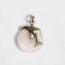 PN243 Rose Quartz Pendant in Sterling Silver