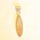 PN336 Rose Quartz Pendant in Sterling Silver