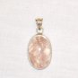 PN443 Rose Quartz Pendant in Sterling Silver