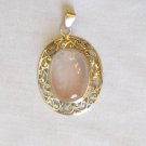 PN458 Rose Quartz Pendant in Sterling Silver