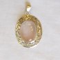 PN458 Rose Quartz Pendant in Sterling Silver