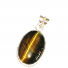 ST628 Tiger's Eye Pendant in Sterling Silver