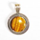 PN319 Tiger's Eye Pendant in Sterling Silver