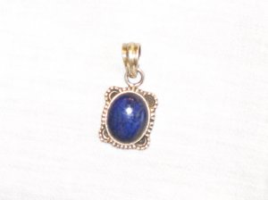 PN381 Lapis Lazuli Pendant in Sterling Silver