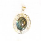 PN457 Labradorite Pendant in Sterling Silver