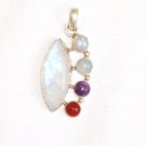 PN073 Moonstone Pendant in Sterling Silver