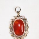 PN072 Carnelian Pendant in Sterling Silver