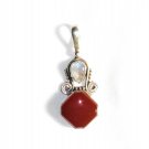 PN159 Carnelian Pendant in Sterling Silver