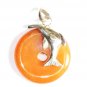 PN246 Carnelian Pendant in Sterling Silver