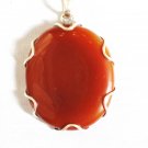 PN320 Carnelian Pendant in Sterling Silver