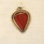 PN385 Carnelian Pendant in Sterling Silver