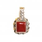 PN076 Red Jasper Pendant in Sterling Silver