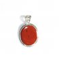 PN129 Red Jasper Pendant in Sterling Silver