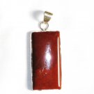 PN157 Red Jasper Pendant in Sterling Silver