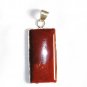 PN157 Red Jasper Pendant in Sterling Silver