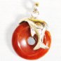 PN323 Red Jasper Pendant in Sterling Silver