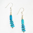 ST605 Turquoise Earrings Set in Sterling Silver