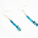 ST610 Turquoise Earrings Set in Sterling Silver