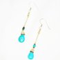 ST611 Turquoise Earrings Set in Sterling Silver
