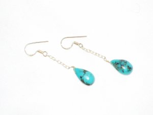 ST622 Turquoise Earrings Set in Sterling Silver