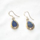 ER001 Lapis Lazuli Earrings Set in Sterling Silver