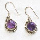 ER017 Amethyst Earrings set in sterling silver