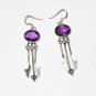 ER029 Amethyst Earrings set in sterling silver
