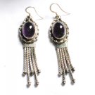 ER040 Amethyst Earrings set in sterling silver
