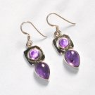 ER054 Amethyst Earrings set in sterling silver