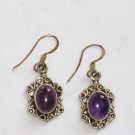ER084 Amethyst Earrings set in sterling silver