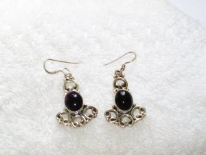 ER086 Amethyst Earrings set in sterling silver