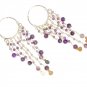 ST381 Amethyst Earrings set in sterling silver