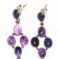 ST400 Amethyst Earrings set in sterling silver