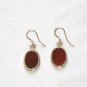 ER002 Carnelian Earrings set in sterling silver