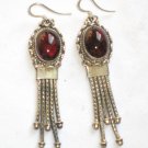 ER026 Carnelian Earrings set in sterling silver