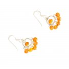 ST599 Carnelian Earrings set in sterling silver