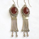 ER009 Garnet Earrings set in sterling silver